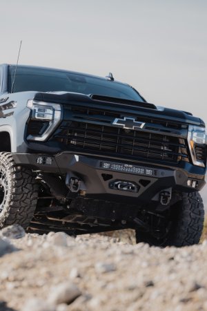 Chevrolet Silverado 3500 Front Bumper - DV8 Offroad - Spec Series - Black - `24-`26